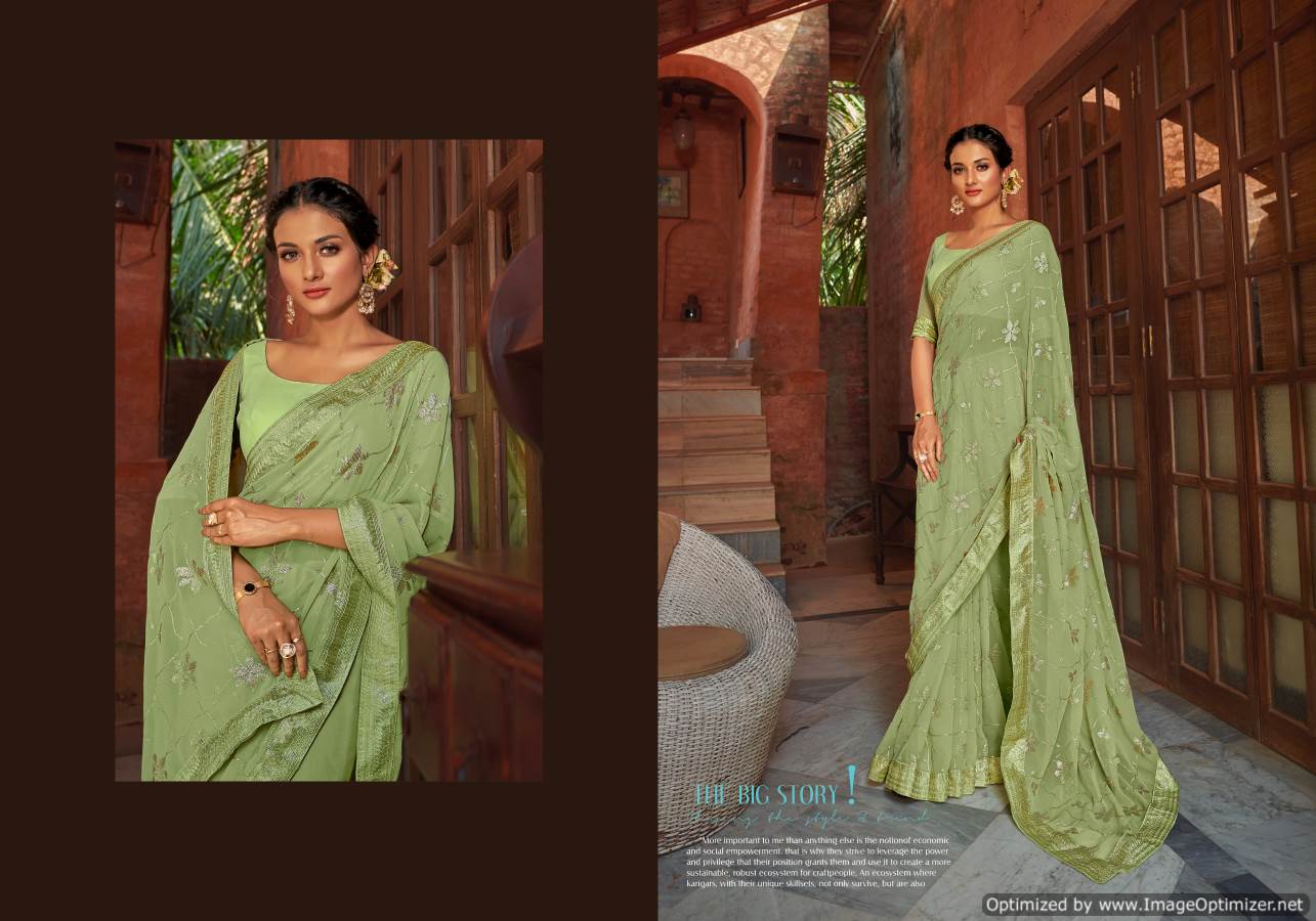 Ynf Aza Sequence New Party Wear Designer Georgette Saree Collection
